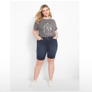 Lane Bryant Dark Blue Women's Shorts
